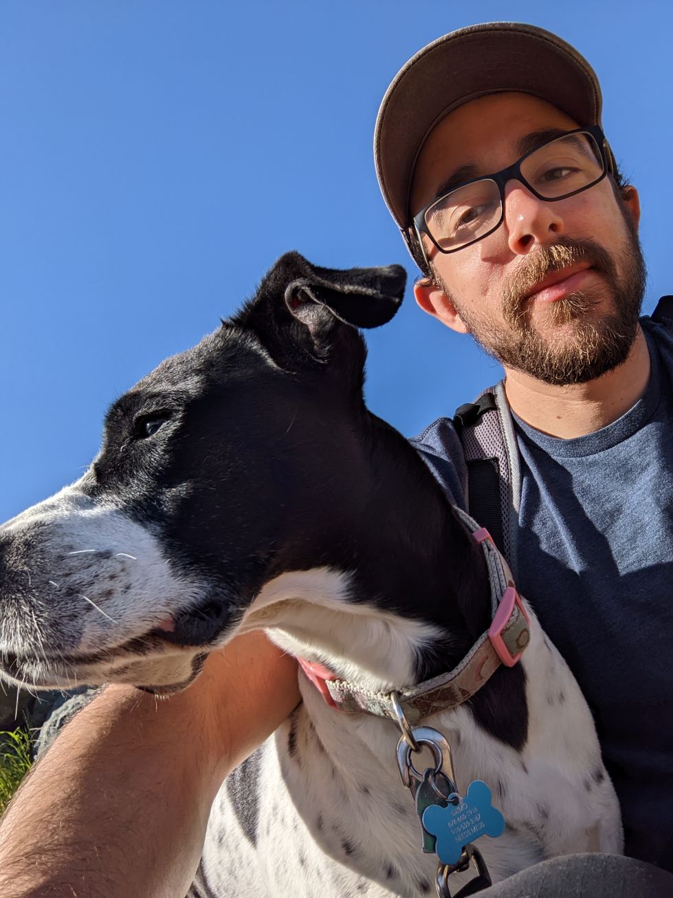 Brandon and Gizmo the dog